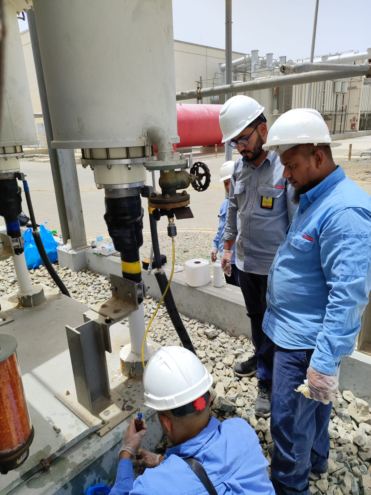 Transformer Oil Collection Work