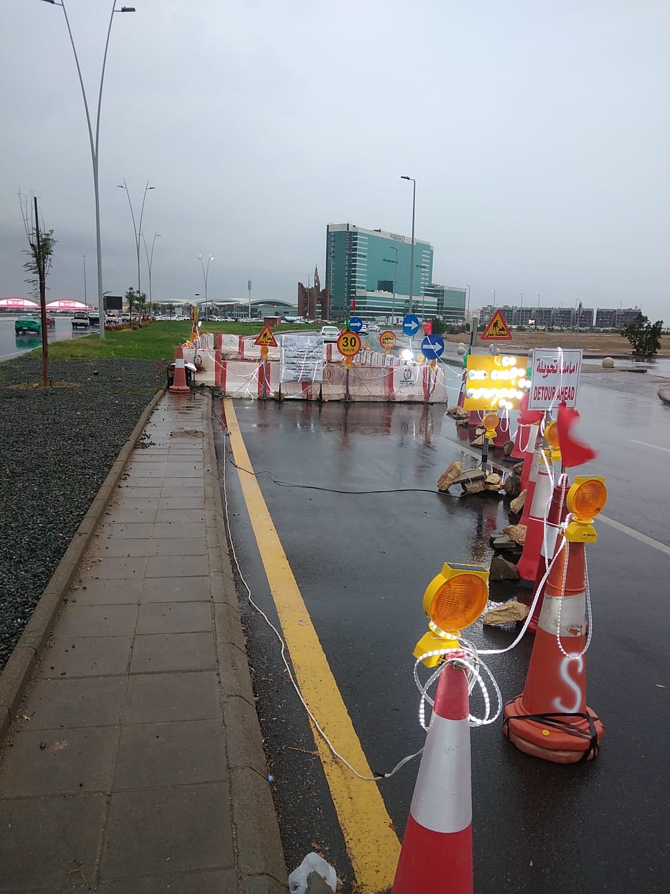 Placement of Safety Barrier